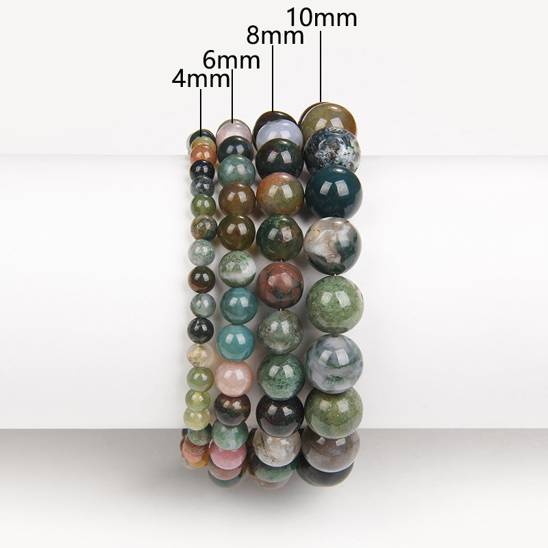 Purple Mica & Agate Volcanic Stone Bracelet