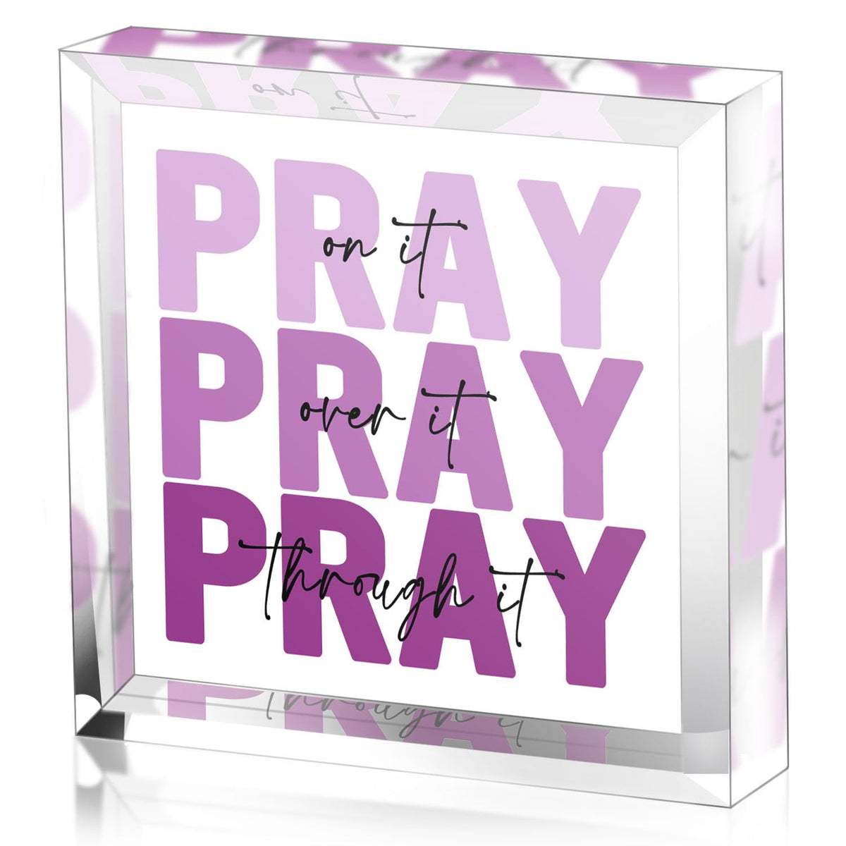 zaxek Purple Christian Gifts for Women -Religious Plaques Christian Woman Decor Gifts - Modern Home Office Kids Room Bathroom Bedroom