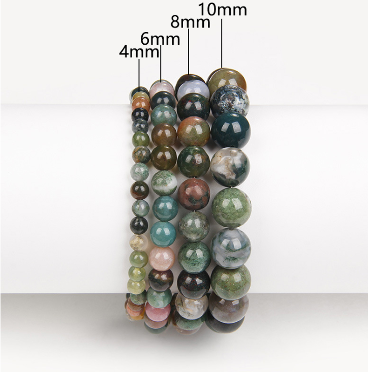 Purple Mica & Agate Volcanic Stone Bracelet
