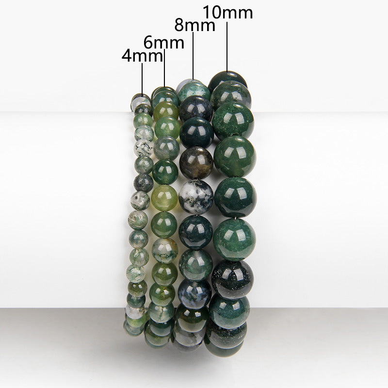 Purple Mica & Agate Volcanic Stone Bracelet