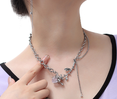Women's Purple Glacier Necklace