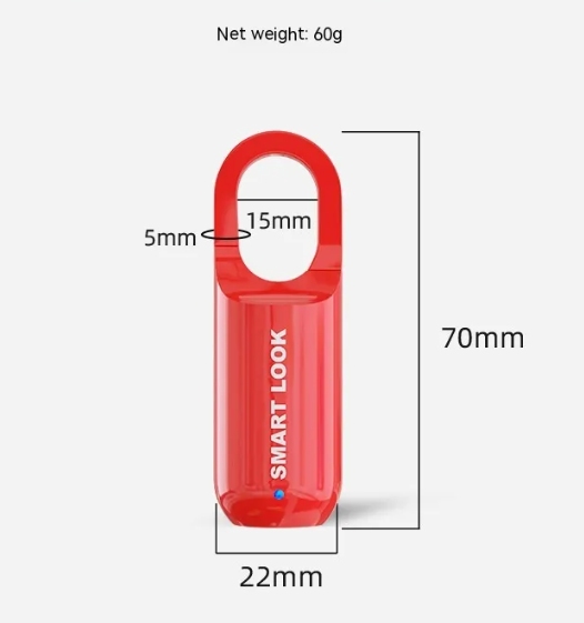 USB Charging Fingerprint Lock For Bags