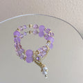 Chinese Style Purple Crystal Beads Bracelet