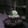 Handmade Purple Clay Backflow Incense Burner Decor