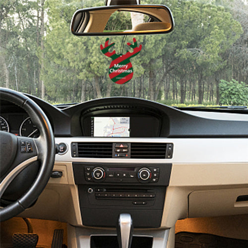 Car Air Freshener Decor Christmas Stripes
