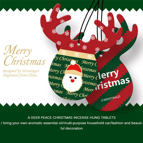 Car Air Freshener Decor Christmas Stripes