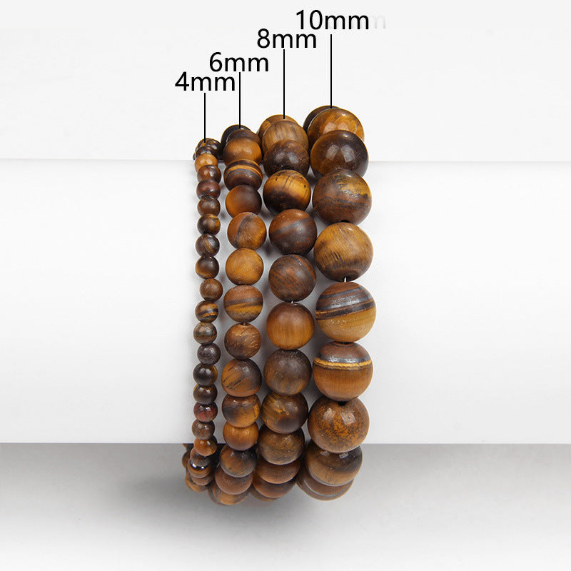 Purple Mica & Agate Volcanic Stone Bracelet