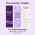 The Lavender Chapter bookmark set preview